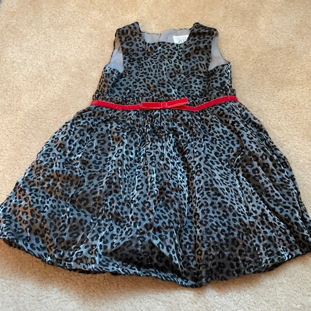 Carters•dressy leopard•dress•12 months
